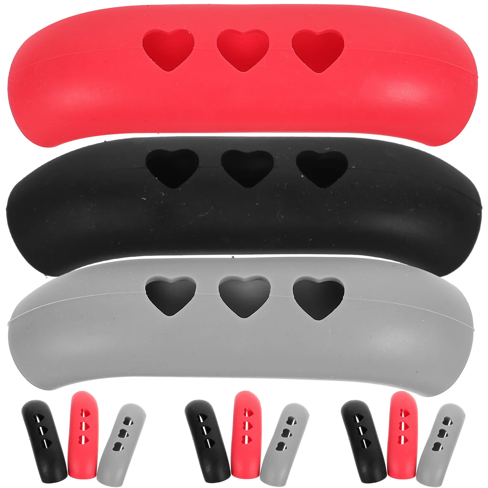 

12 Pcs Pot Handle Earmuffs Hot Holders for Kitchen Pots Pans Protectors Handles Heat-resistant Covers Skillet Protective