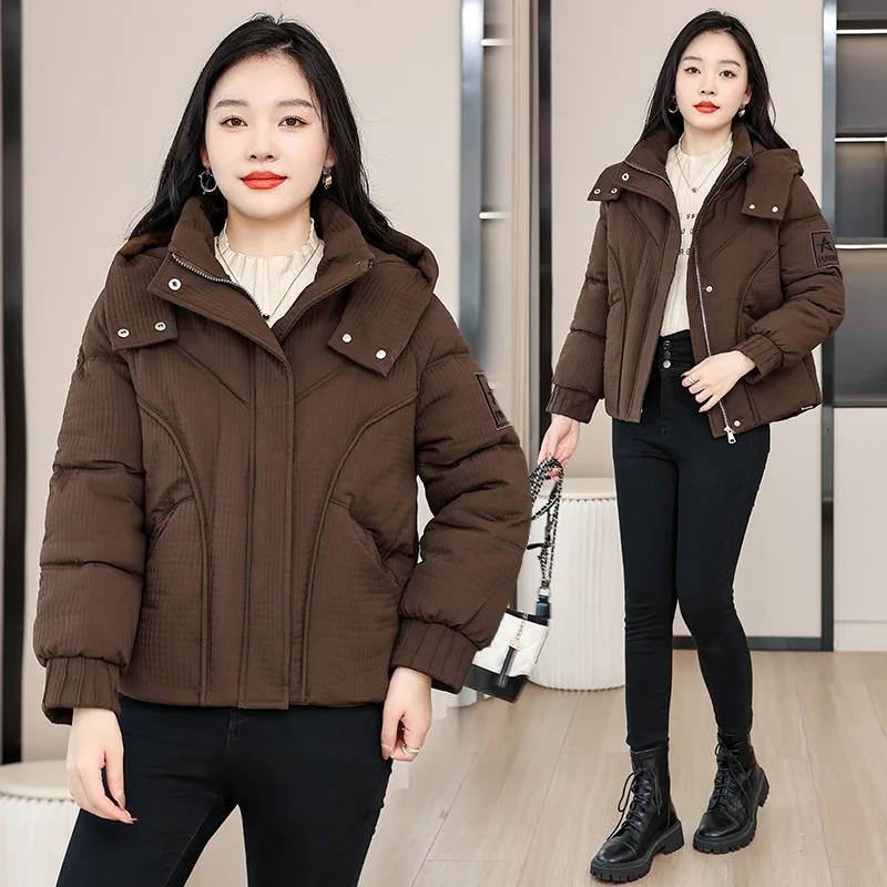 

Short cotton clothes women's winter 2025 new small high-end foreign style fashion thickened warm jacket winter clothes women