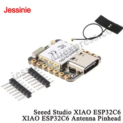 10pcs/1pc ESP32 Seeed Studio XIAO ESP32C6 WiFi 6+Bluetooth-compatible Ble 5 Support Zigbee Matter Wireless Development Board