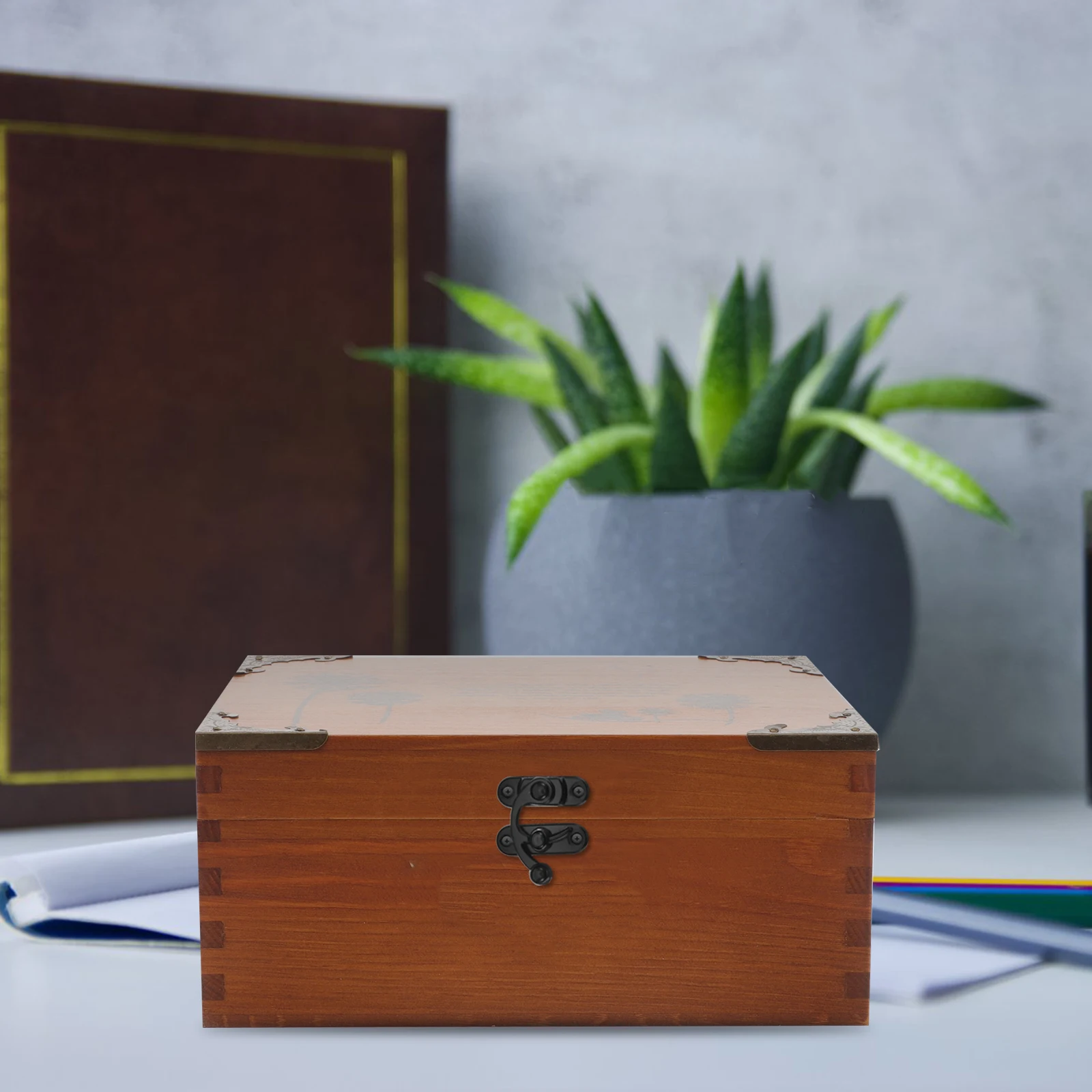 

4pcs Vintage Bull Horn Lock Clasp Box Latch Hasp For Wood Treasure Chest Jewelry Cabinet Zinc Alloy Catch Hook Trunk