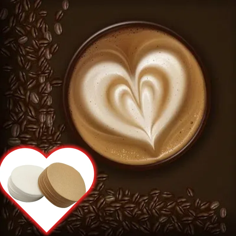 100Pcs Coffee Filter Paper Espresso Paper Filters 51/53/58mm Puck Screen For Delonghi Breville Portafilter Machine Tools