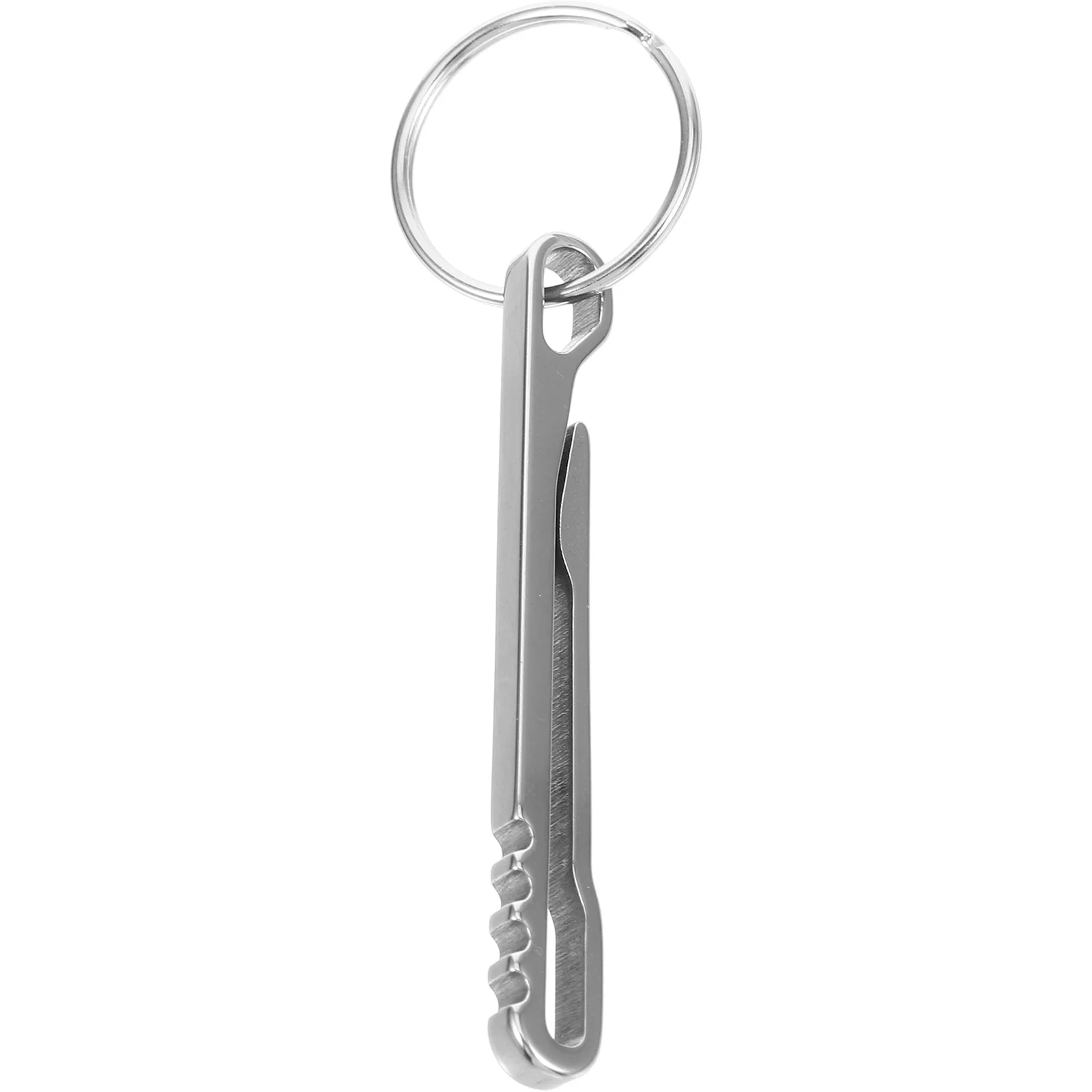 Stainless Steel Sidewinder Belt Clip Clips Card Keyring Storage for Wallet