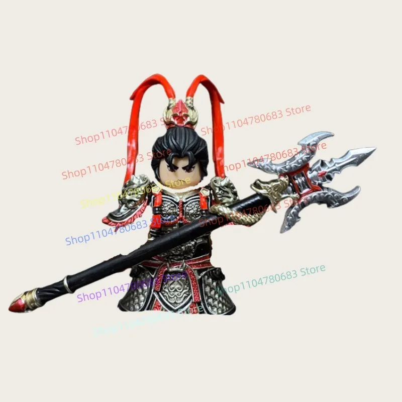 

MOC Building Blocks Cartoon Three Kingdoms Lu Bu Assembled Armor Accessories Tide Play Ornaments Toys Holiday Gift