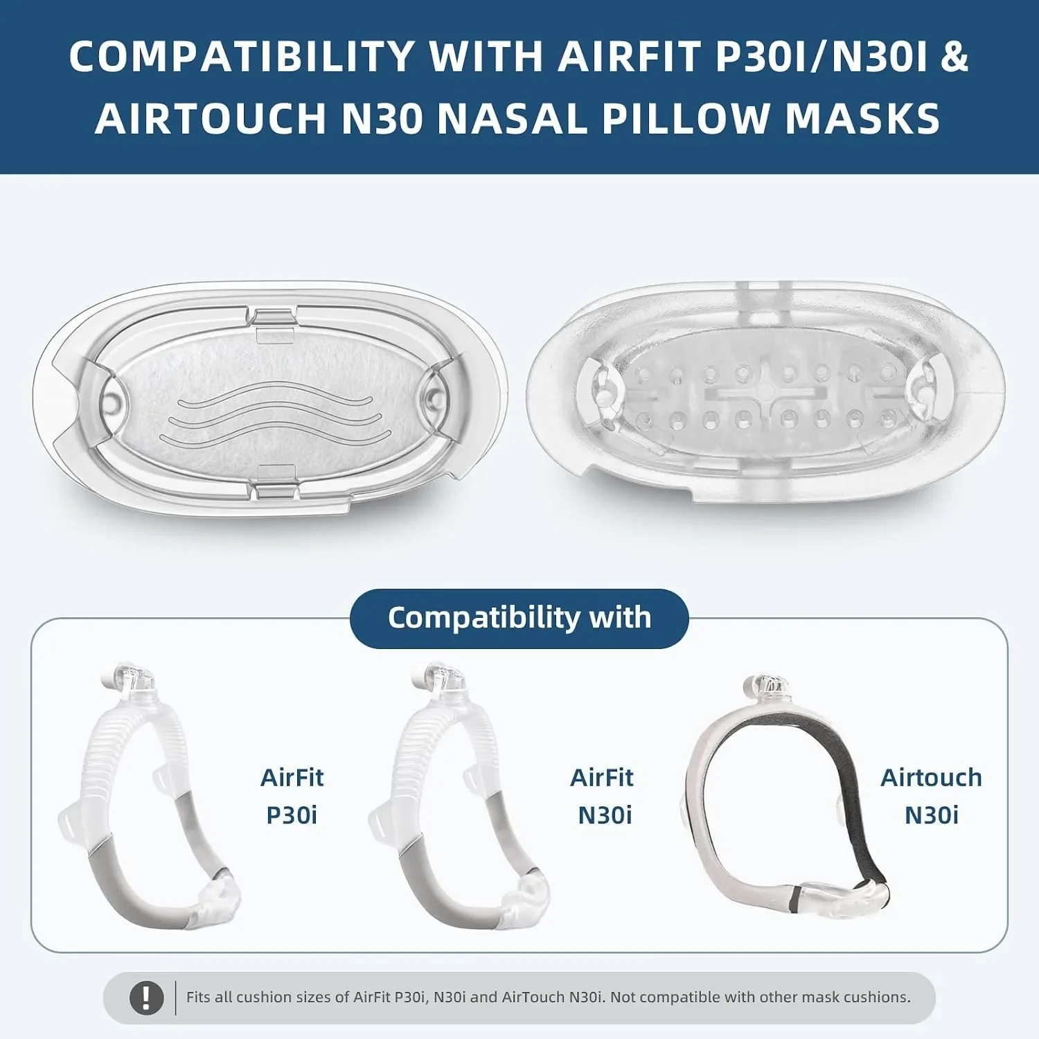 1-10Pcs Multi-Hole Vent Diffuser Filter, Replacement Exhalation Vent for AirFit N30i AirFit P30i Nasal Pillow CPAP Mask Cushion