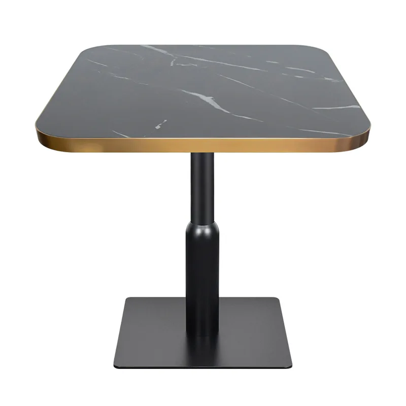 

YJQ black wrought iron slate simple small apartment hotel coffee shop catering shop