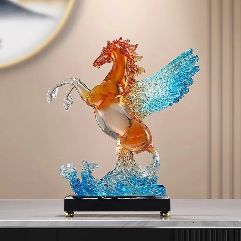 Ma Jiacheng Ma Ornament Recruits Rice High-end Leadership Office Entrance Decorations Horse Zodiac Opening Housewarming Gifts