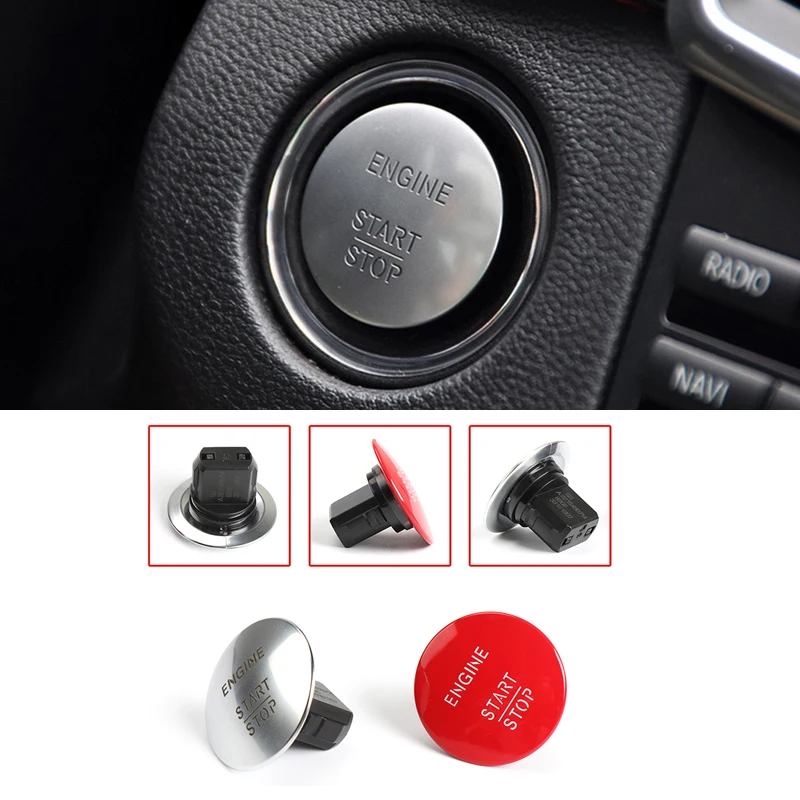 

1pcs Keyless One-Key Start Button Switch Go Engine Start Stop Button Switch for Mercedes-Benz C/E/GLC Class W204 W205 W212