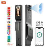 Fingerprint Biohacker Rfid Digital Lock Smart Electronic Door Lock Facial Recognition Built-In Wifi Tuya App Remote Access Locks