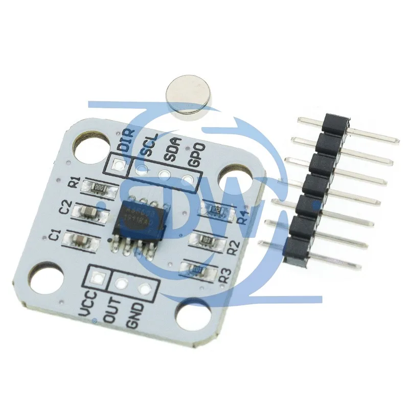 1-10pcs AS5600 magnetic encoder magnetic induction angle measurement sensor module 12bit high precision