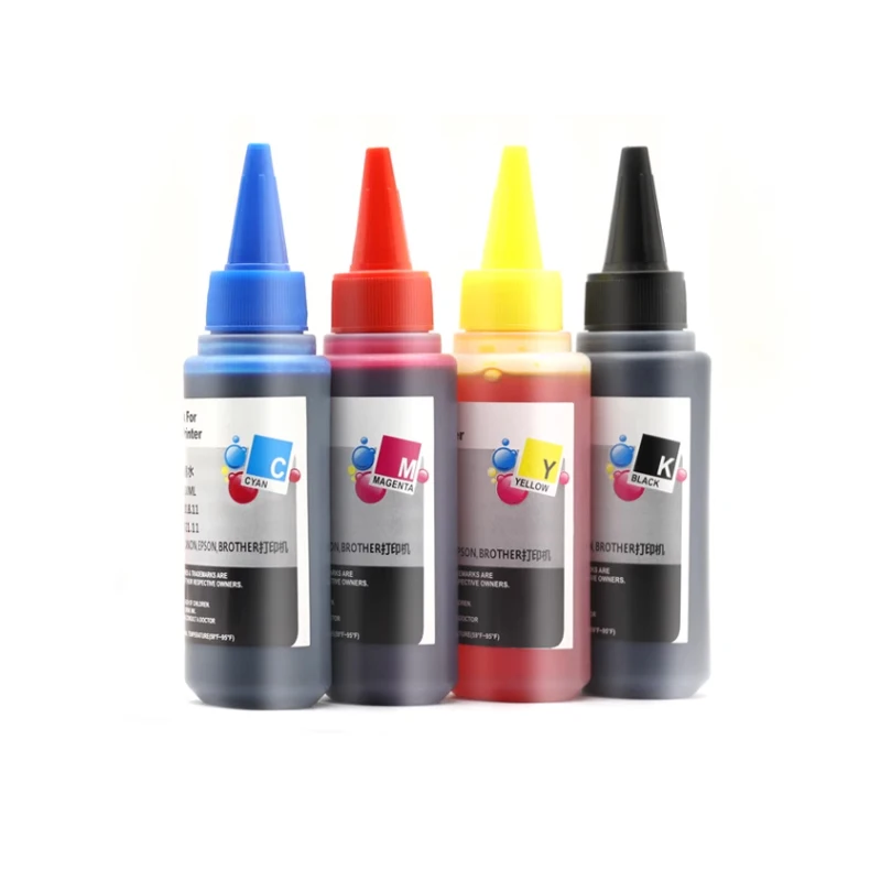 Imagem -03 - Kit de Tinta de Corante Universal Compatível com Canon Pgi225 325 425 525 625 725 825 220 221 320 321 520 521 820 821 100ml Cor Cor 100ml