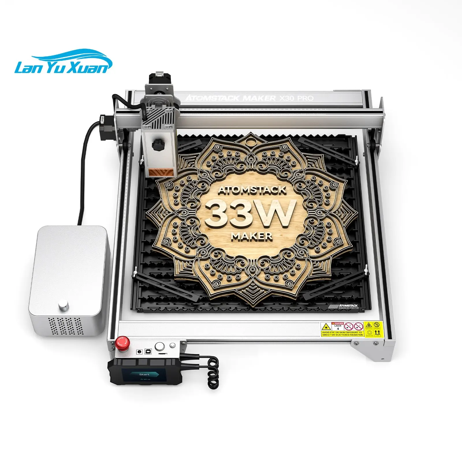 New Hot Atomstack X30 Pro 160W 6-core Laser Engraver Built In Air Assist Pump Compressor Metal Wood Engraving Cutting Machine