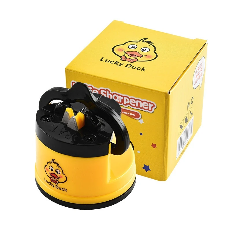 Mini Suction‑Cup Duck Sharpeners, Creative Knife Sharpener, Kitchen Utensils, Household Knife Stone,Quick Knife‑SharpeningGadget