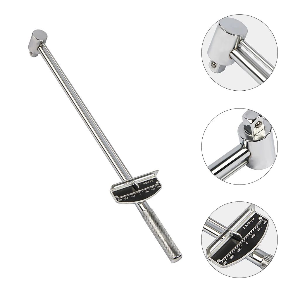

Pointer Torque Wrench Spanner H Tool for Auto Bike Motorcycle Repair Accurate Tension Setting Adjustable Mechanism Chromium