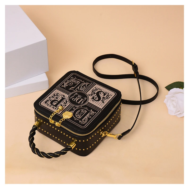 Fashion Crossbody Bag New Design Women\'s Handbag Retro Style Portable Box Large Capacity Bags Advanced Versatile Handbags