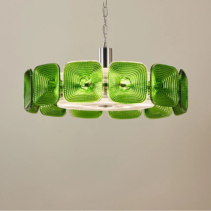 Modern Green Glass Led Pendant Lights Living Dining Room Chandelier Lighting Fixtures Home Decor Bedroom Suspension Lamp Lampara