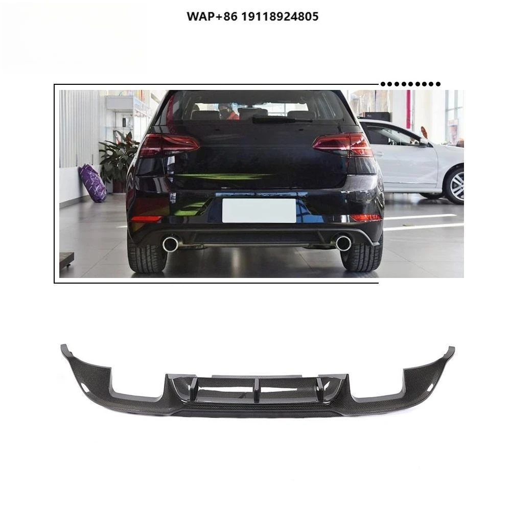 

Carbon Fiber MK7.5 Rear Bumper Lip for VW Golf7.5 GTI 2D 4D Hatchback 2018-2020 Not for 7.5R