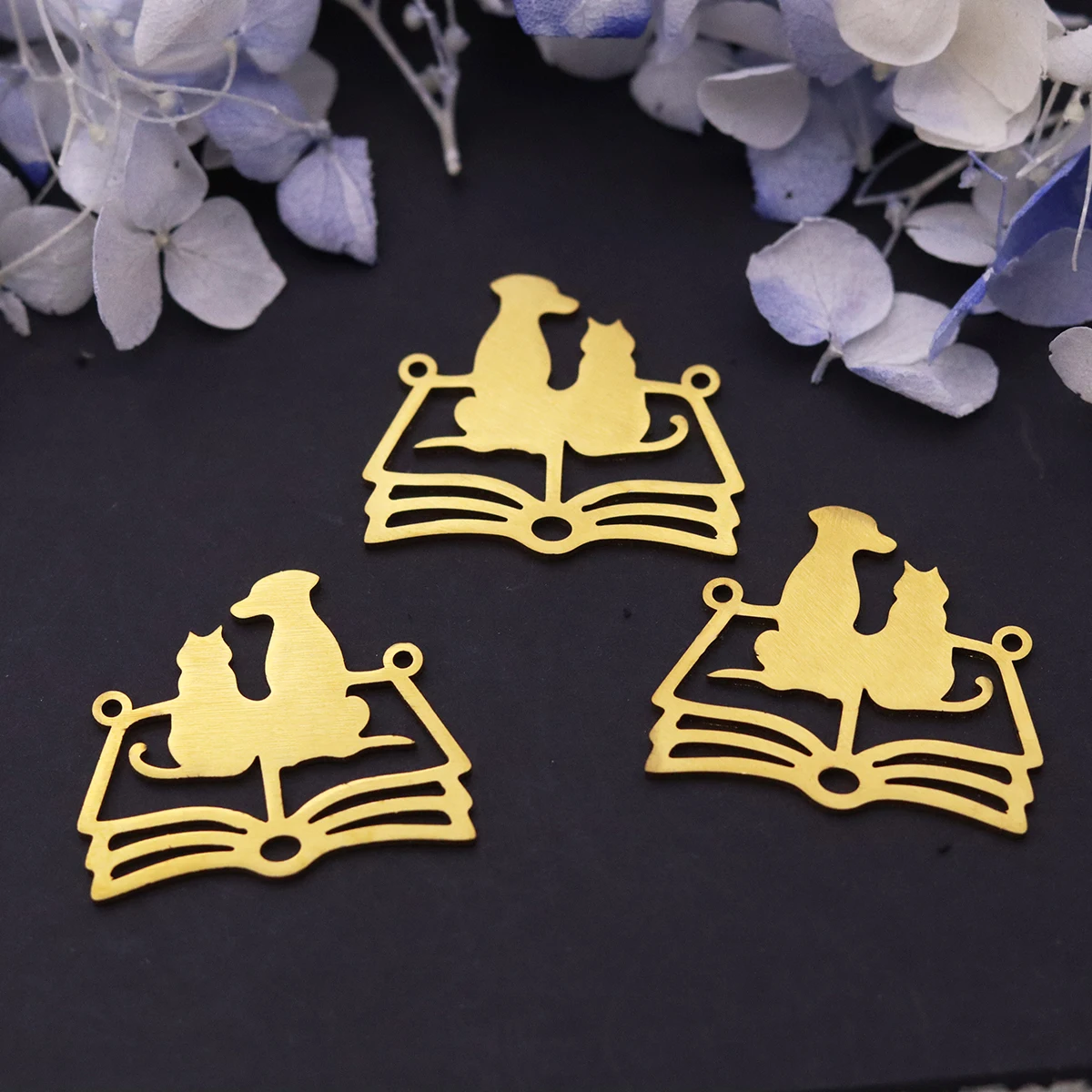 3pcs Lovely Book Cat Dog Silho - Jewelry Making Guide Book review and price