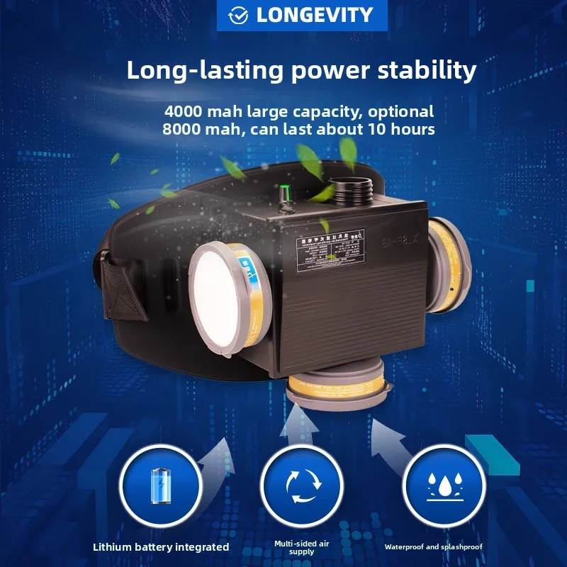 

Air Supply Mask, Respirator, Anti-virus Air Purification PAPR Automatic Arc Welding, Spray Painting Welding