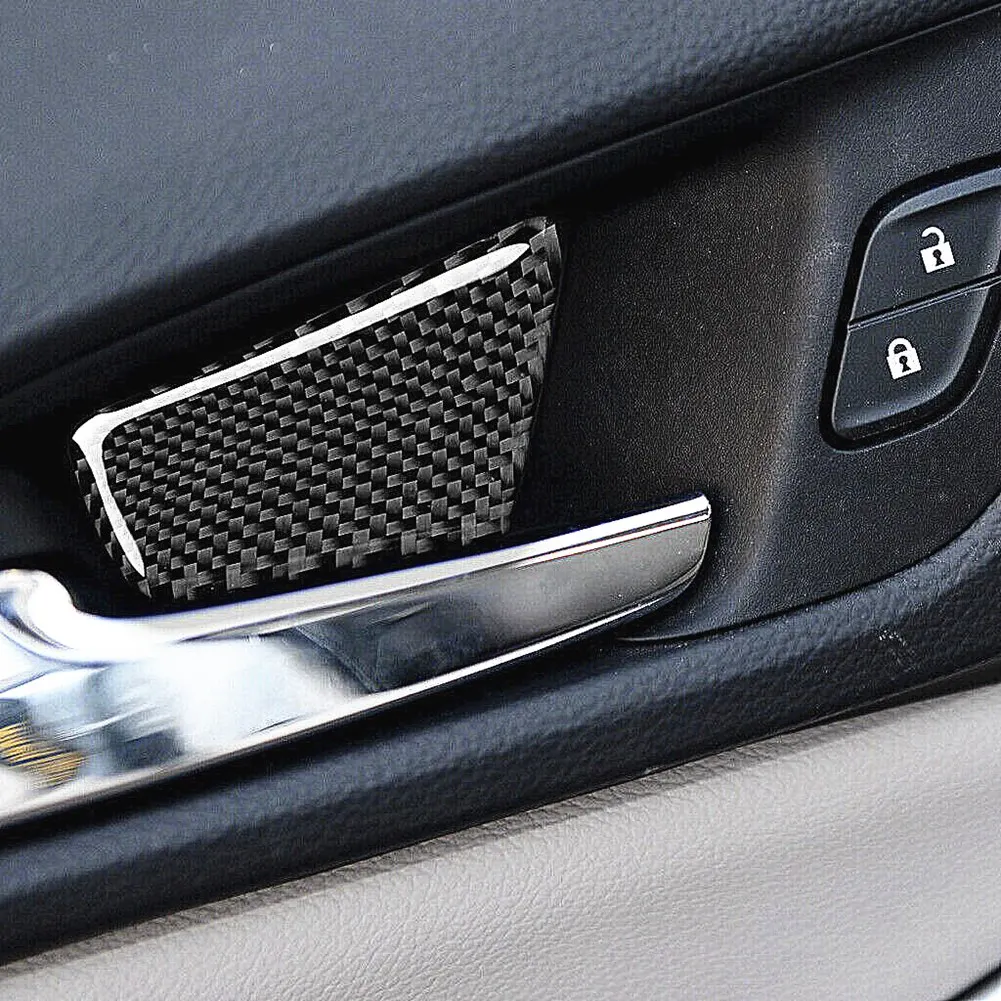 Carbon Fiber Inner Door Handle Bowl Trim Cover Sticker for Chevrolet Cruze 2009-2015 Interior Accessories