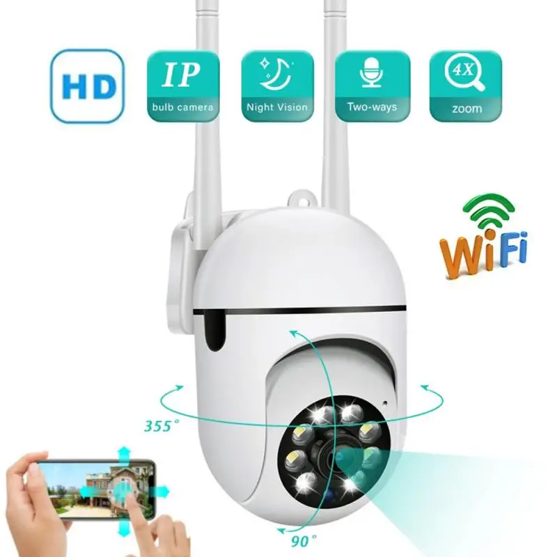 720P IP WIFI Camera ULooka Outdoor Home Security Auto Tracking AI Human Detection Wireless Camera WIFI CCTV Surveillance Camera