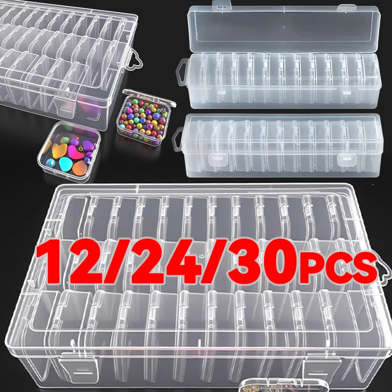 

Small Items Organizer Box Plastic Organizer Boxes Jewelry Accessories Containers Art Craft Bead Seed Jewelry Tabletop Storage