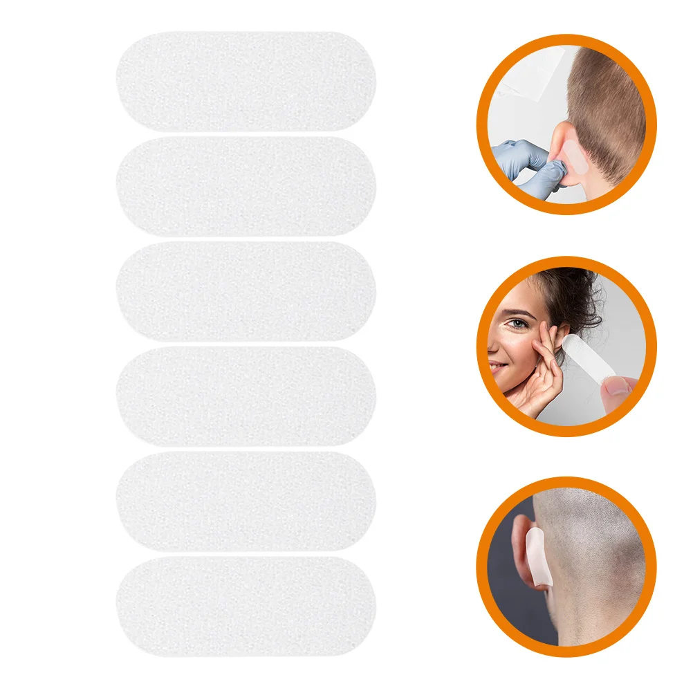 

6pcs Ear Supports Sticker Vertical Patch Corrector Tape Accessory Protector Patches Orthotics Transparent Earing PEVA Sweat