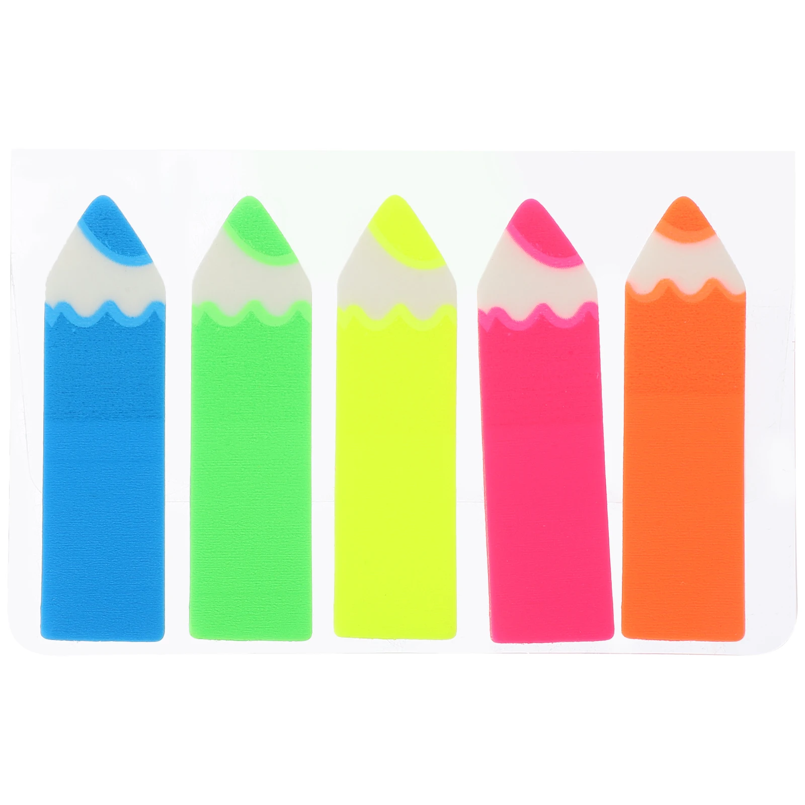 500pcs Fluorescent Film Label Paper Sticky Index Bookmarks Highlight Strips For Notes Files Page Markers Reading Labels Office
