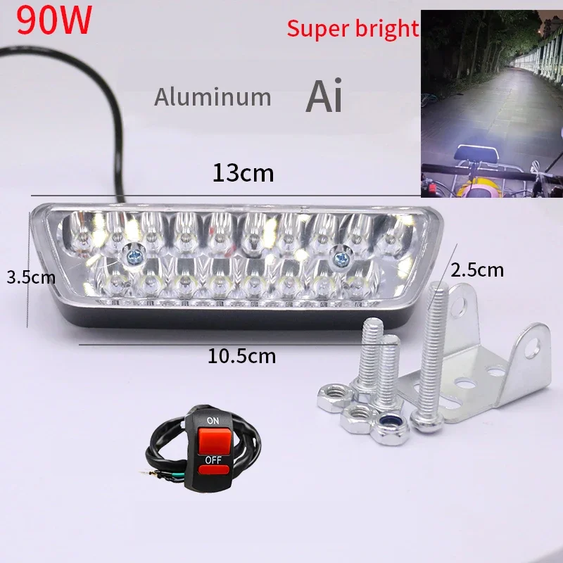 Car Work Light LED Spot Flood 4x4 Offroad LED Working Led Bar Vehicle SUV ATV Tractor Boat Trucks 12V 24V Fog Lamp Accessories