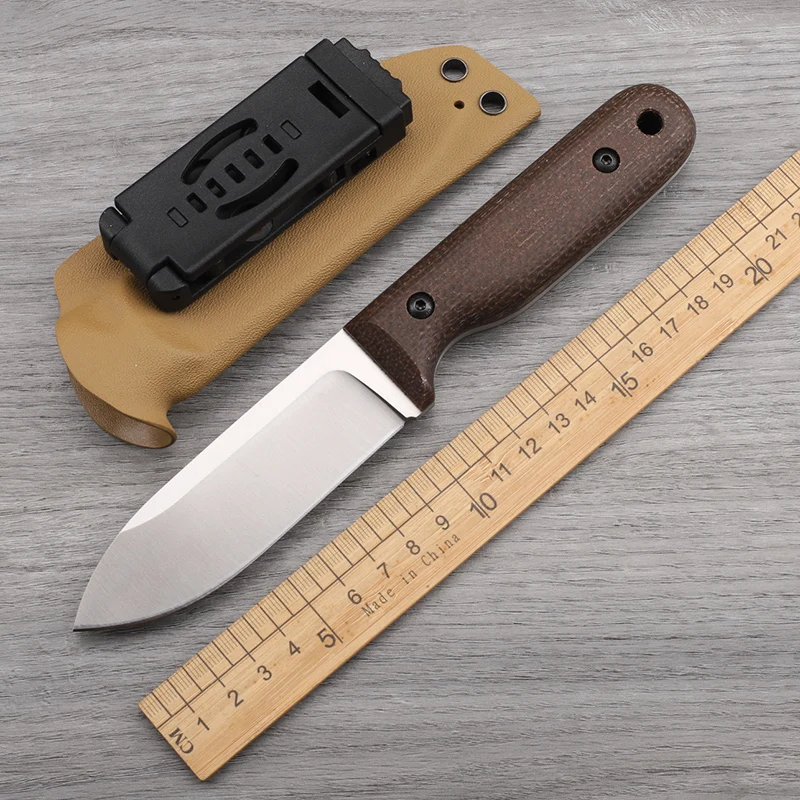 DC53 Integrated Steel Linen Handle Fixed Knife Outdoor Jungle Hunting Camping Survival Portable Tool for Daily Use