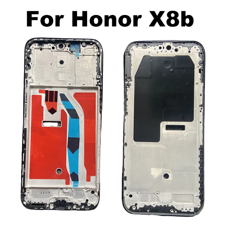 For Huawei Honor X8b Middle Frame Front Bezel Housing Lcd Supporting Holder Rear Plate Chassis Replacement