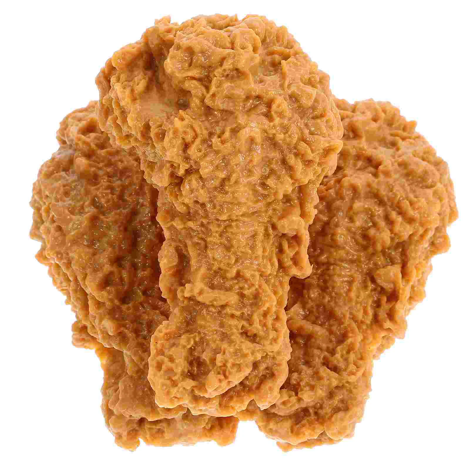 3 Pcs Simulated Food Chicken Legs Thighs Imitated Drumstick Decorate Artificial Model Fake Pvc Realistic