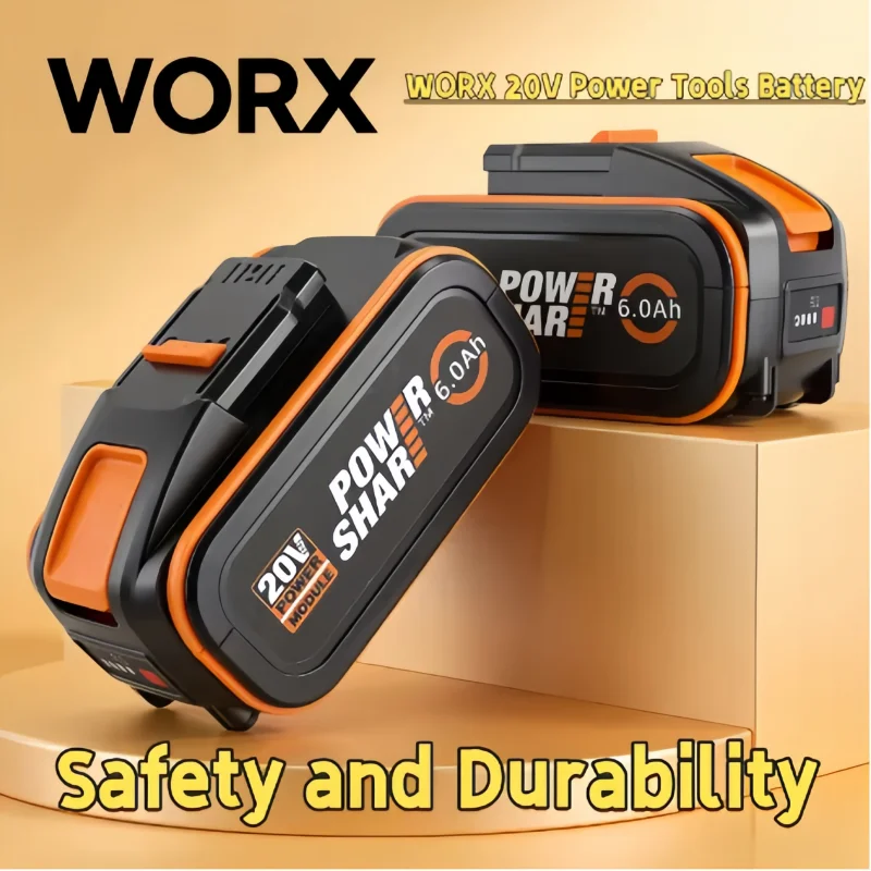 

Batterie lithium haute capacité 20V 6.0Ah 8.0Ah compatible WORX WA3014WA3551 WG630 WG629 WX372 WX390 WX394 WX550 WX523 WX802 Pro