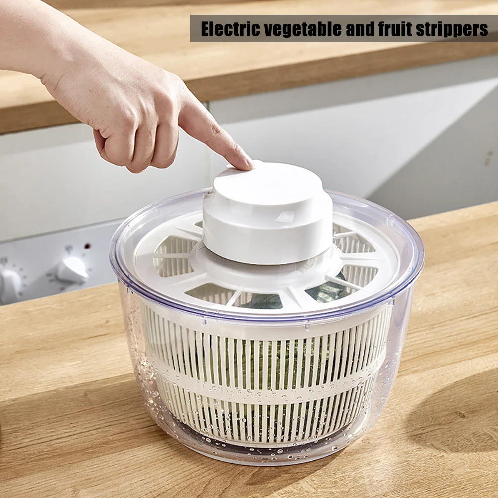 Vegetable Dehydrator Vegetables Salad Spinner Lettuce Leaf Fruit Drain Basket Dryer Hand Crank Kitchen For Washing Home Gadget