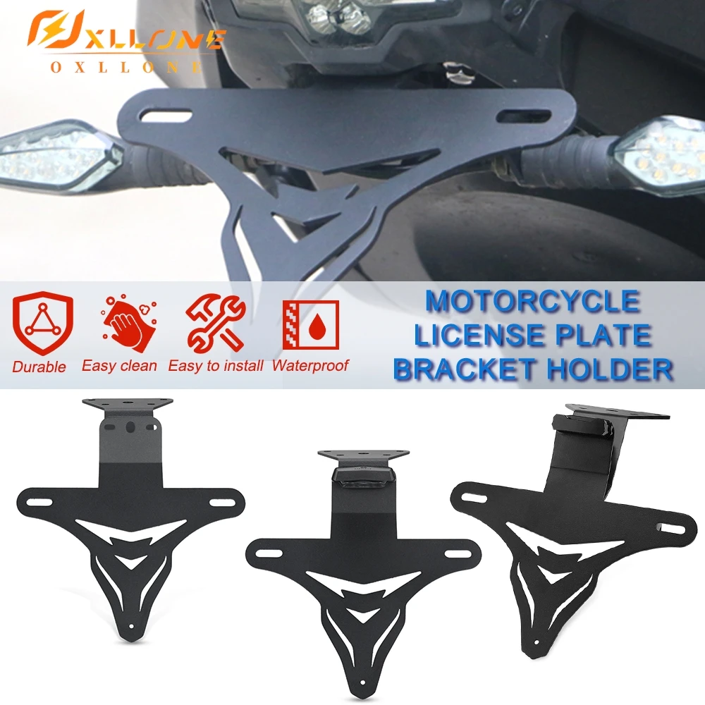 

FOR CFMOTO 250SR 300SR MY22 2019-2021 2022 250SR FUN 2023 Motorcycle License Plate Mount Bracket Adjusted Number Plate Holder