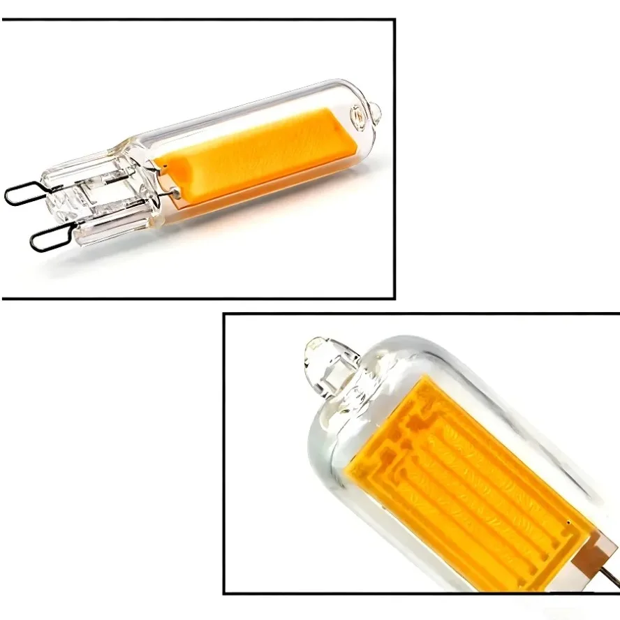 10 قطعة 5 قطعة G9 LED ضوء لمبة 12 واط 15 واط AC110V 220 فولت السوبر مشرق الزجاج مصباح ثابت الطاقة ضوء LED الإضاءة G9 COB لمبات الإضاءة #3