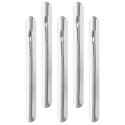 5pcs Silver Bread Crumb Scraper Restaurant Crumb Cleaner Table Cleaning Cloth Metal Crumb Sweeper Dining Household Merchandises