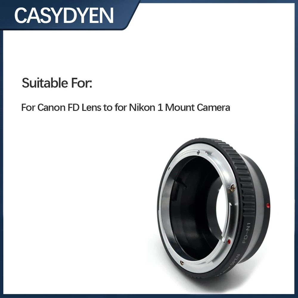 Lens Adapter Ring For Canon FD Mount Lens To For Nikon 1 Mount J1 V1 N1 Camera Adapter