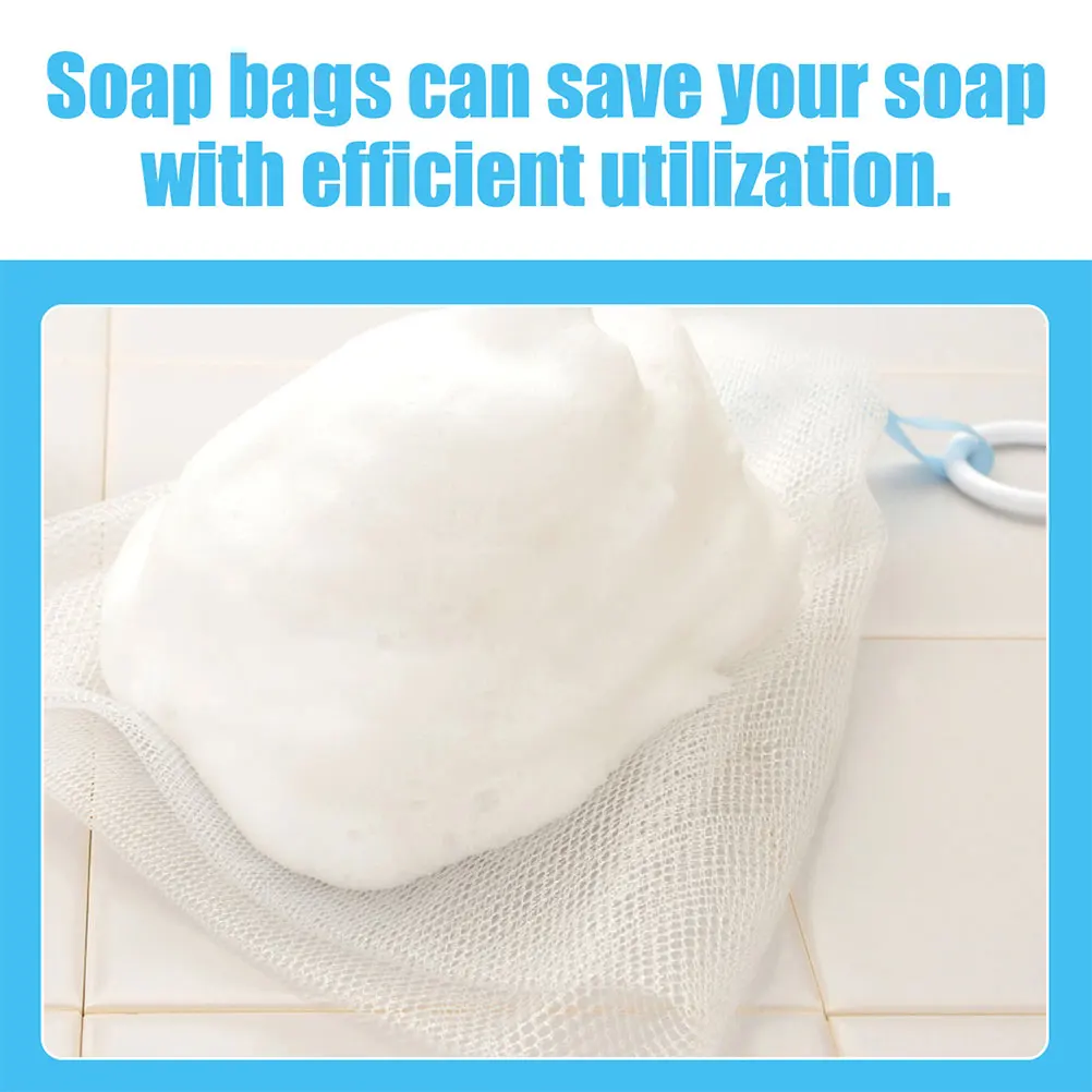 

4 Pcs Nets Soap for Face Cleansing Exfoliating Pouches Maker Suitable All Pouches Skin Types
