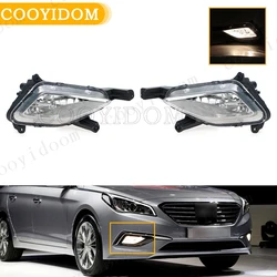 Car fog lamp driving light daytime running light DRL Fog Lamp Front bumper Fog Light  For Hyundai Sonata 2015 2016 2017