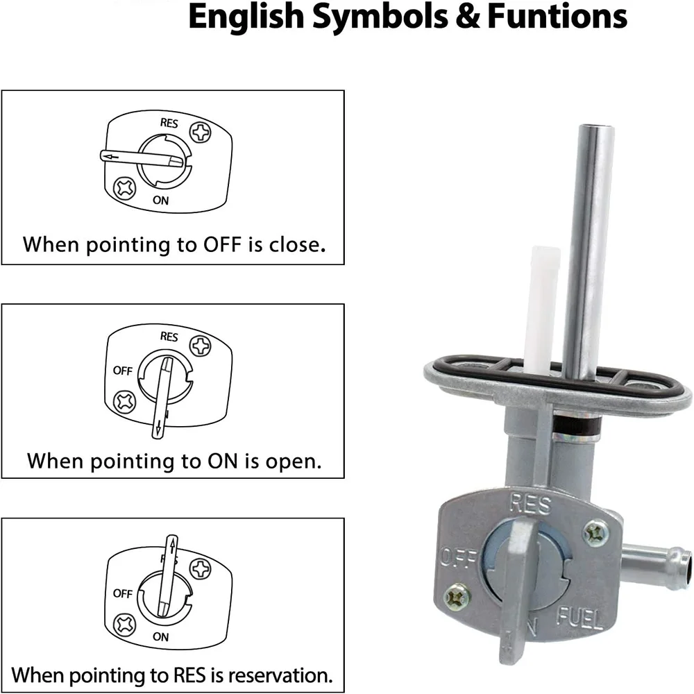 Fuel Petcock Switch For Yamaha YFS200 YFM250 YFM350 YFM400 YFM600 YFM660 YFZ350 YFZ450 Suzuki DRZ400 FZR600 LT80 LTZ250 LTZ400