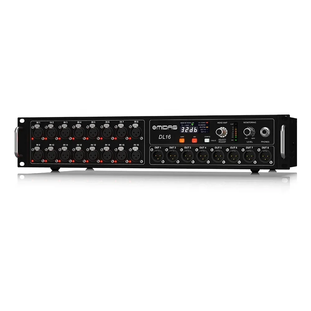 Midas DL16 Stagebox 16 Inputs & 8 Outputs Use With Midas M32/M32R Live Digital Console Pa System Audio Equipment