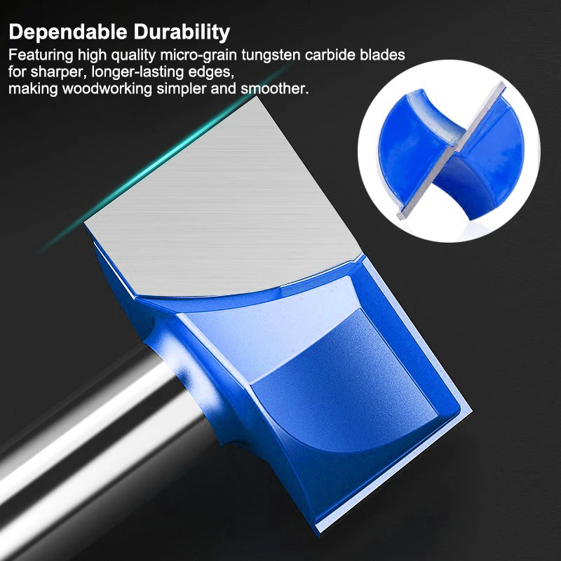 XCAN Bottom Cleaning Router Bit 1pc 8mm Shank 18/20/22/25/30/32mm Carbide End Mill T Slot Wood Milling Cutter