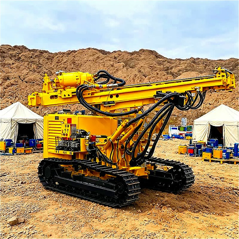 All in One DTH Drilling Rig Mining Drill Machine Customized Hydraulic Surface Photovoltaic Foundation Drilling Rig Blasthole