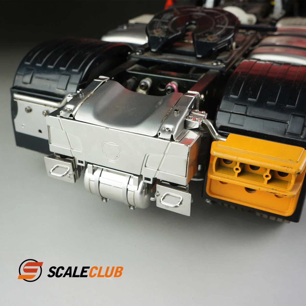 Scaleclub Metalowa Tylna Belka Tylny Zbiornik Paliwa Zestaw Podkładek Do 1/14 Tamiya Scania 770S R620 R470 R730 Samochód RC Ciągnik Części Zabawki