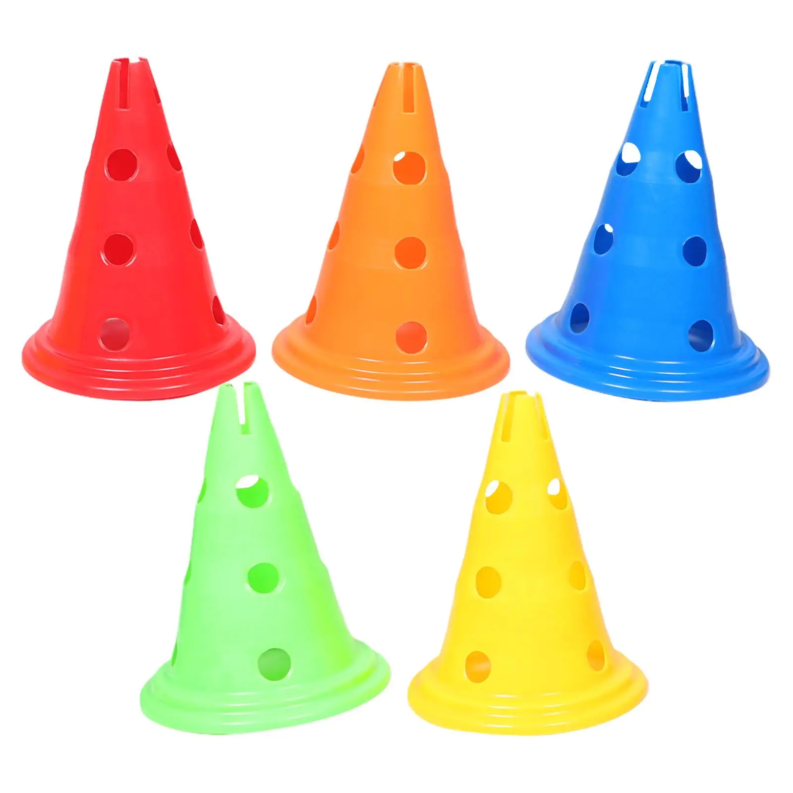 

5 Pcs Training Equipment Road Cone Sign Bucket Child Pe Basketball Court Marking Kit