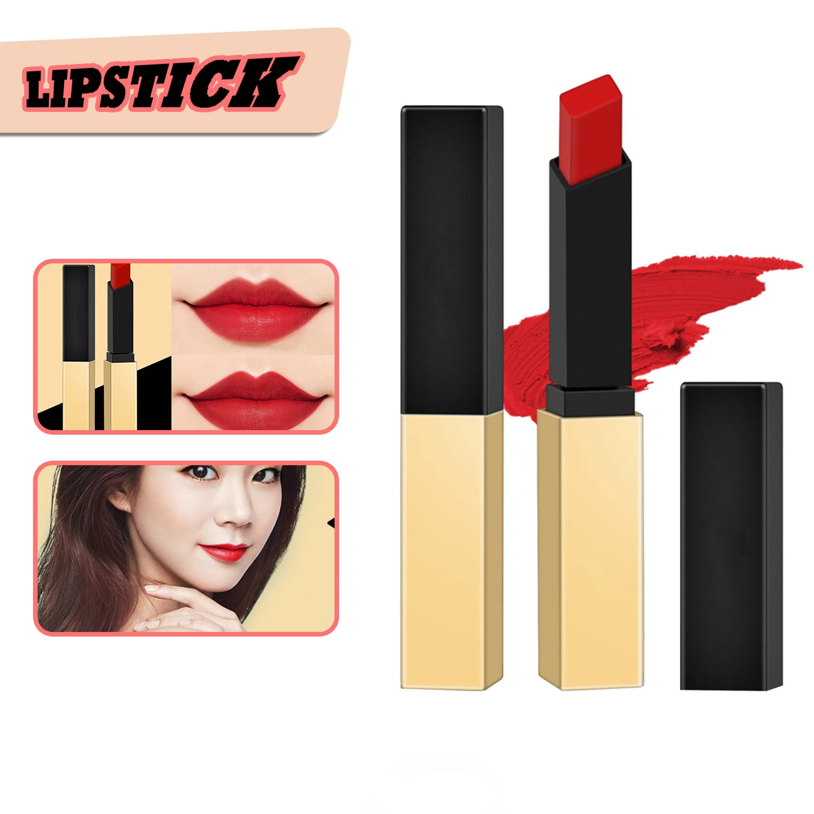 

Colorful Matte Lipstick Non-Stick Cup No Fading Lip Tint Lip Makeup Tool