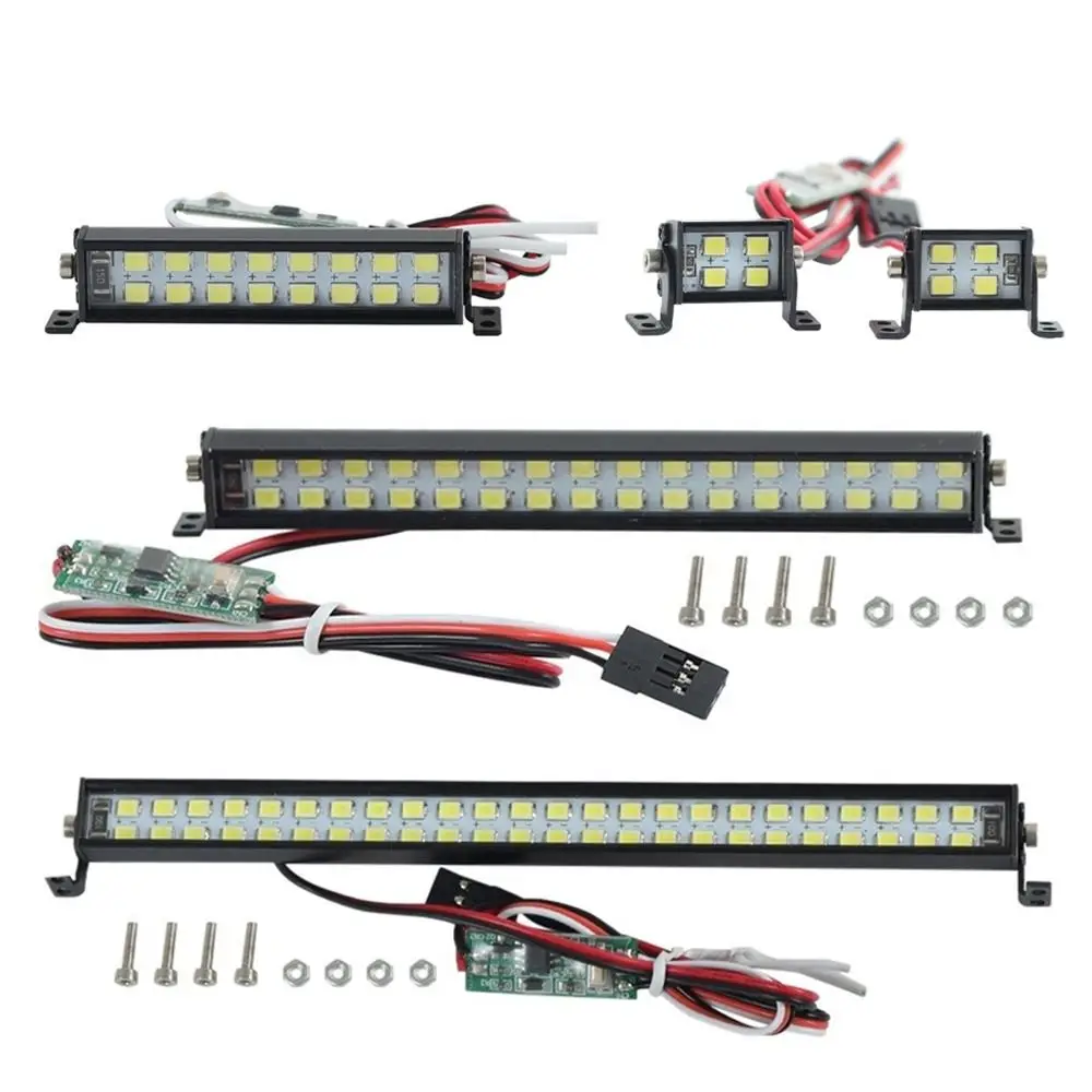 1/10 Schaal RC Auto Lichtbalk Multi-size Super Heldere LED RC Daklamp CH3 Controle RC Auto Verlichting Onderdelen voor SCX10 D90 TRX4