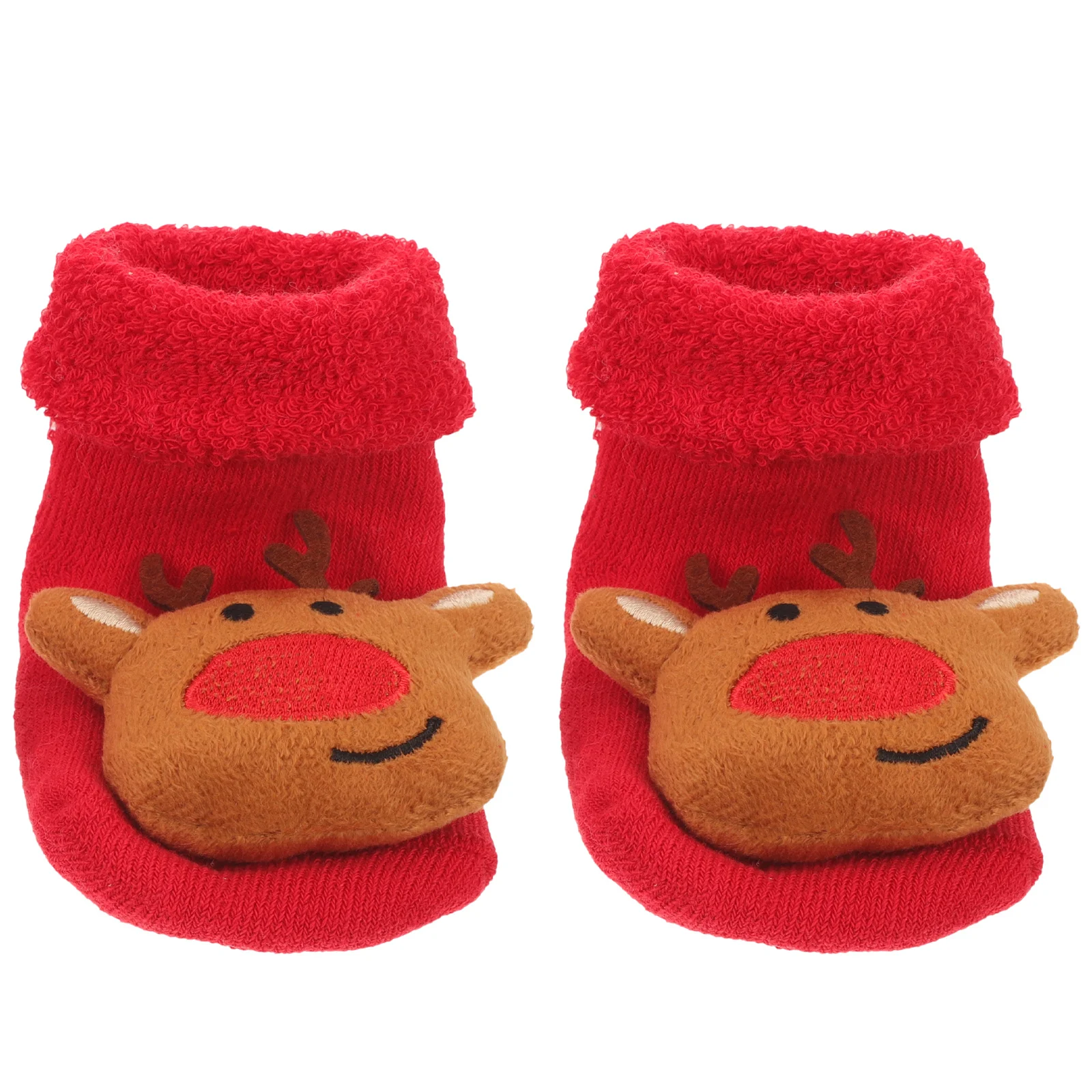 

1 Pair Christmas For Baby Non-Slip Cotton Floor Cute Socks Xmas Design Infant Socks