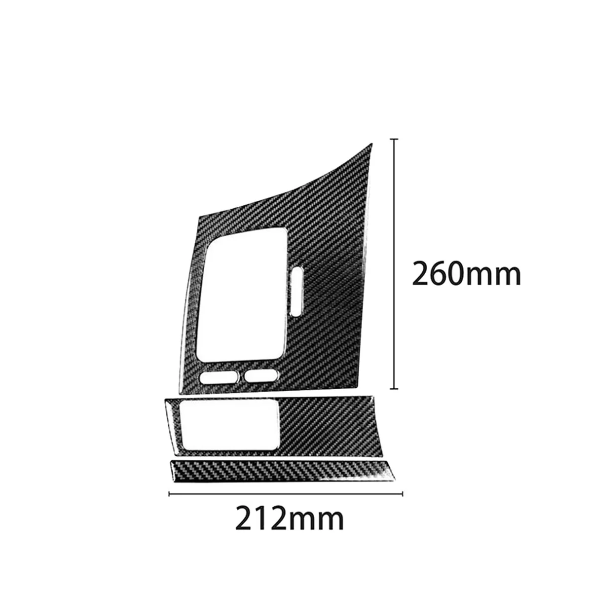 لوحة قيادة جانبية للسائق لهوندا سيفيك 8Th-11 ، ألياف كربون ، 3 تريم