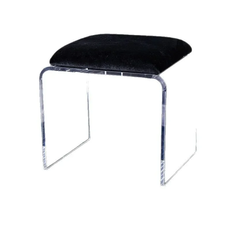 Acrylic small stool transparent u-shaped l Internet celebrity removable l simple modern dining chair bench